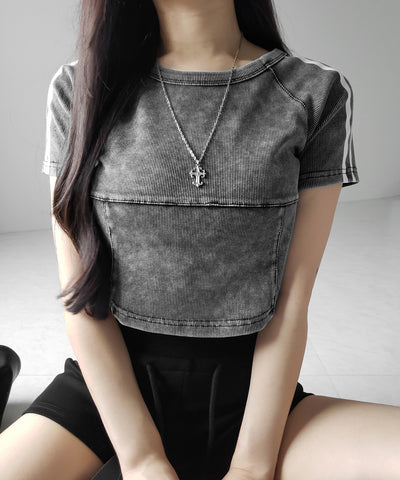 サイドラインヴィンテージショートリブＴシャツ ／ sideline vintage short lib T-shirt
