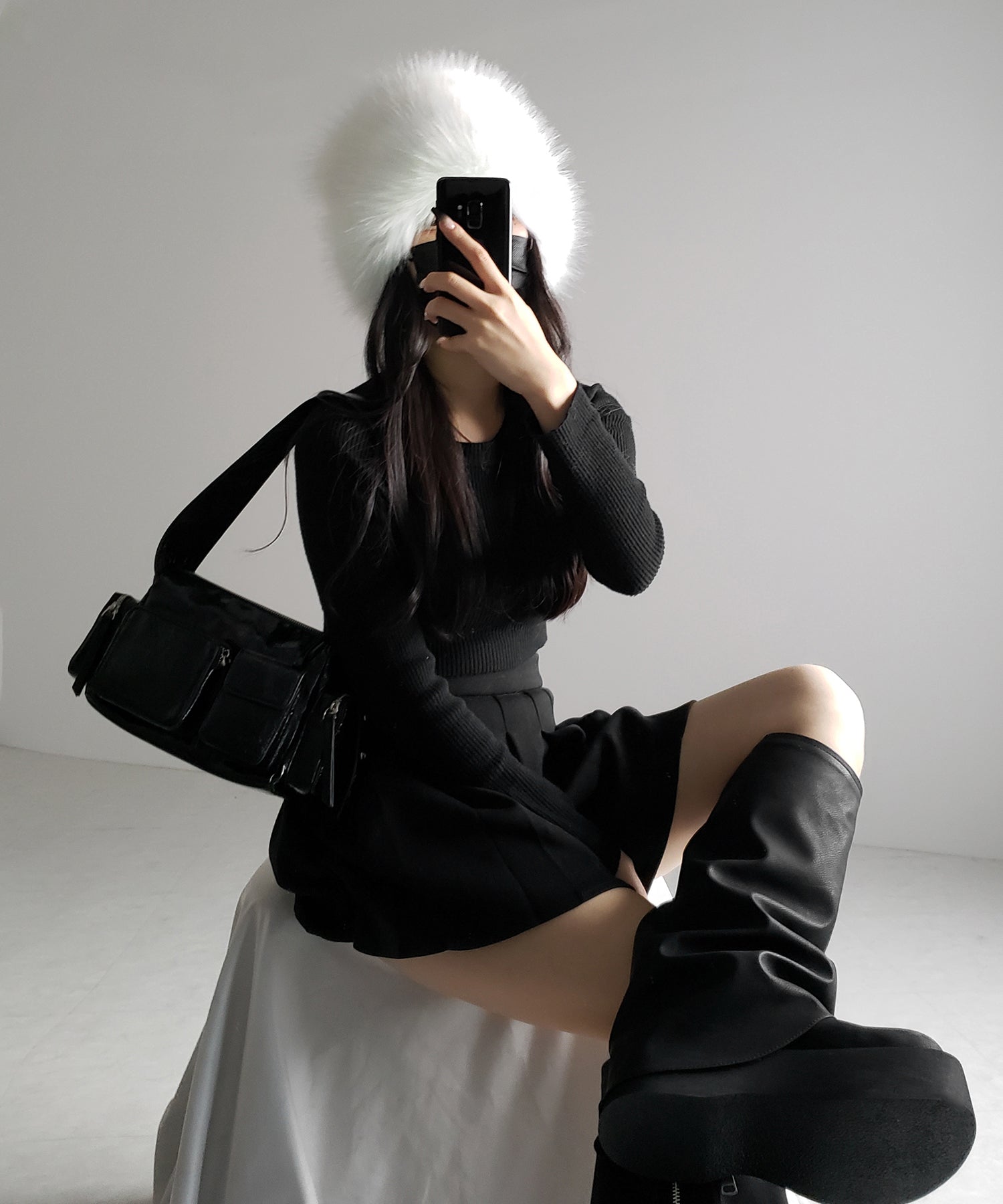 【 ２color 】ボリュームフェイクファーロシアンハット ／ volume fake fur russian hat