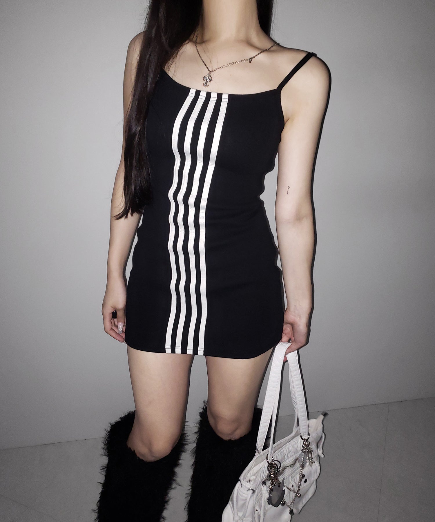 4ラインタイトミニキャミワンピース ／ 4 line tight mini cami onepiece