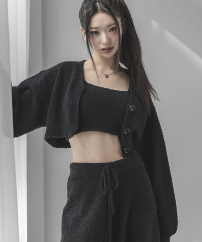 【セットアップ可能 】マシュマロタッチショートキャミソール ／ marshmallow touch short camisole