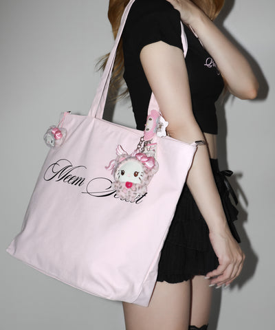 【 ２color 】レタリングロゴトートバッグ / lettering logo tote bag