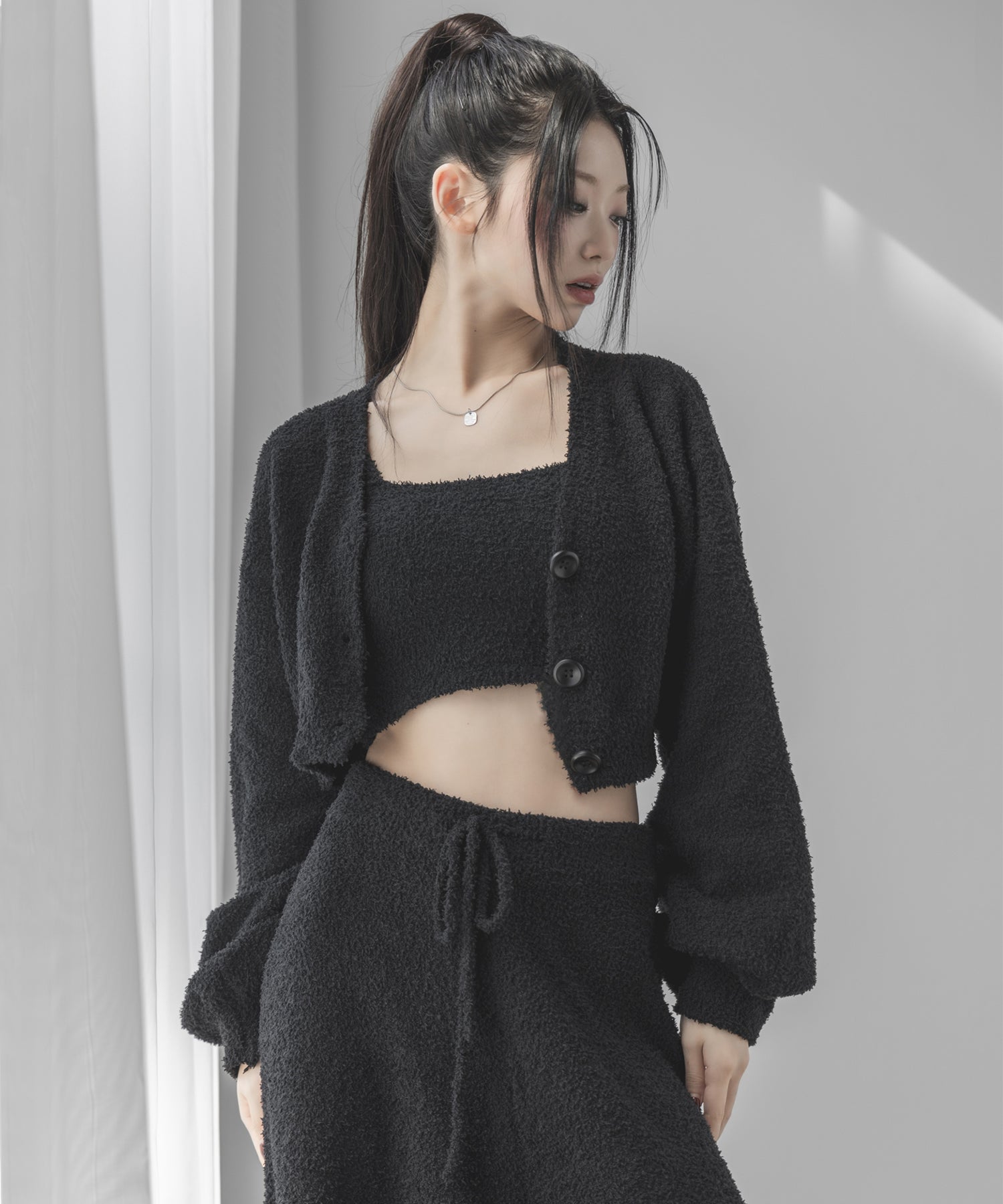 【セットアップ可能 】マシュマロタッチショートキャミソール ／ marshmallow touch short camisole