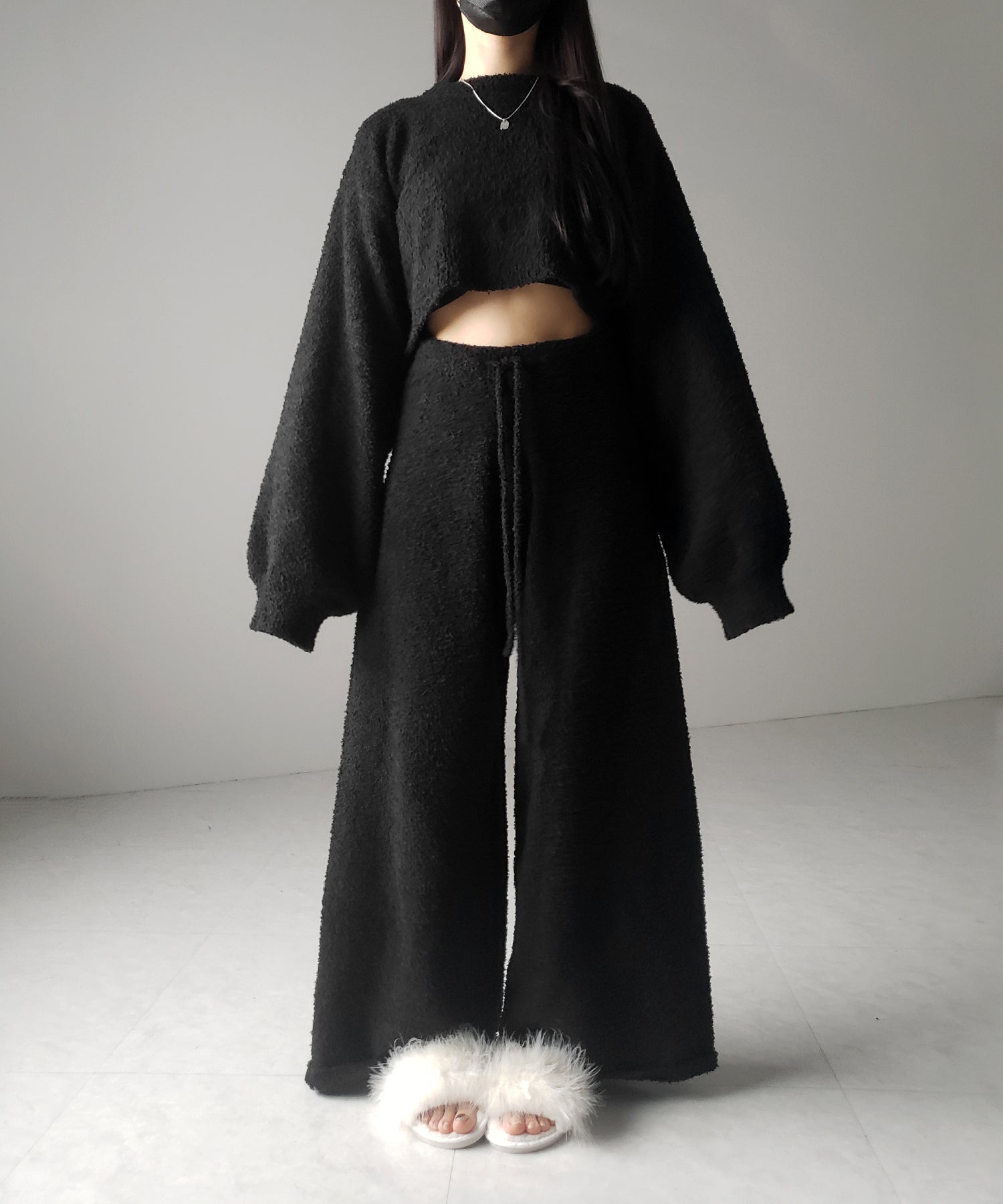 【 セットアップ可能 】マシュマロタッチショートプルオーバー ／ marshmallow touch short pullover