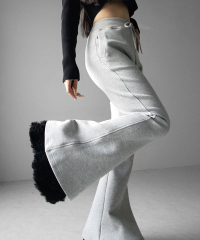 ハイウエストワンホンスウェットフレアパンツ ／ high waist wanghong sweat flare pants