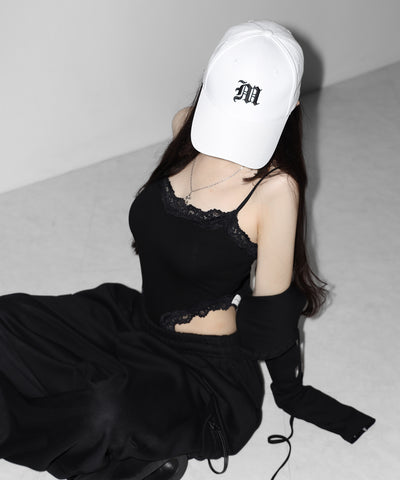 【 新色ホワイト追加！ 】M LOGO embroidery CAP ／ M LOGO 刺繍キャップ