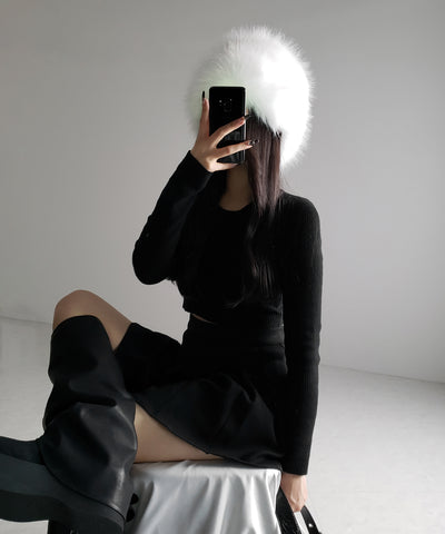 【 ２color 】ボリュームフェイクファーロシアンハット ／ volume fake fur russian hat
