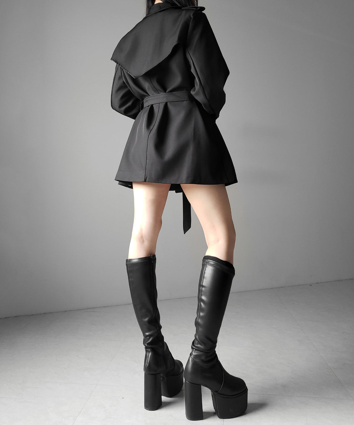 ウエストマークレディミドルトレンチコート ／ waistmark lady middle trench coat