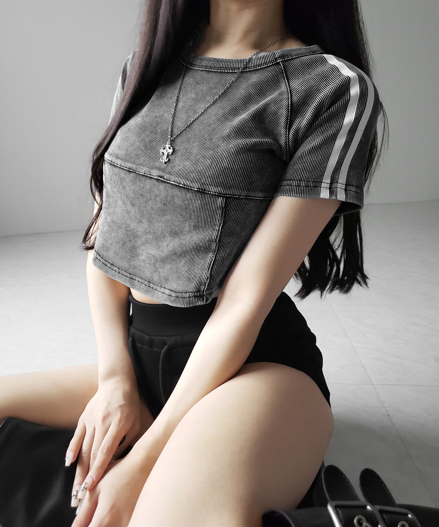 サイドラインヴィンテージショートリブＴシャツ ／ sideline vintage short lib T-shirt