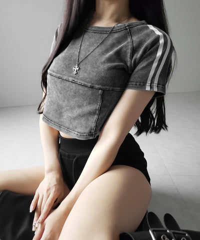 サイドラインヴィンテージショートリブＴシャツ ／ sideline vintage short lib T-shirt