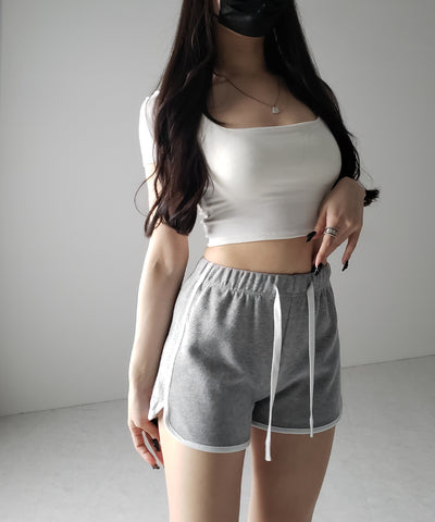 【 ３color 】サイドラインパイピングスウェットショートパンツ ／ sideline piping sweat short pants