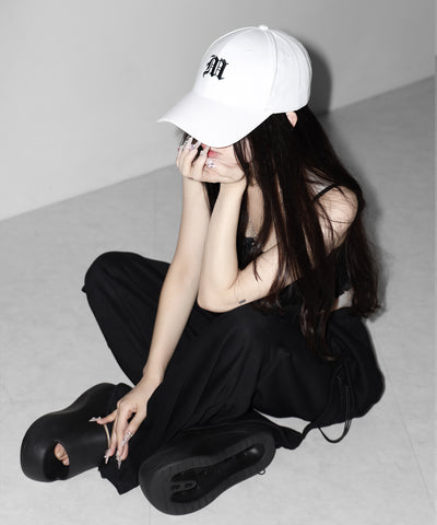 【 新色ホワイト追加！ 】M LOGO embroidery CAP ／ M LOGO 刺繍キャップ