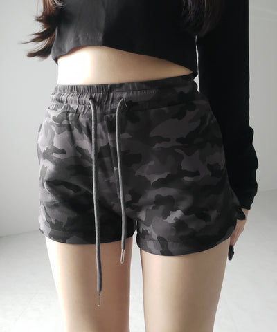 【 ２color 】ヴィンテージカモフラタイトショートパンツ ／ Vintage camouflage tight short pants