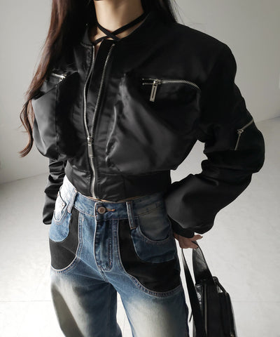 【 ４size 】ブラックスウィッチングヴィンテージワイドデニム ／ black switching vintage wide denim