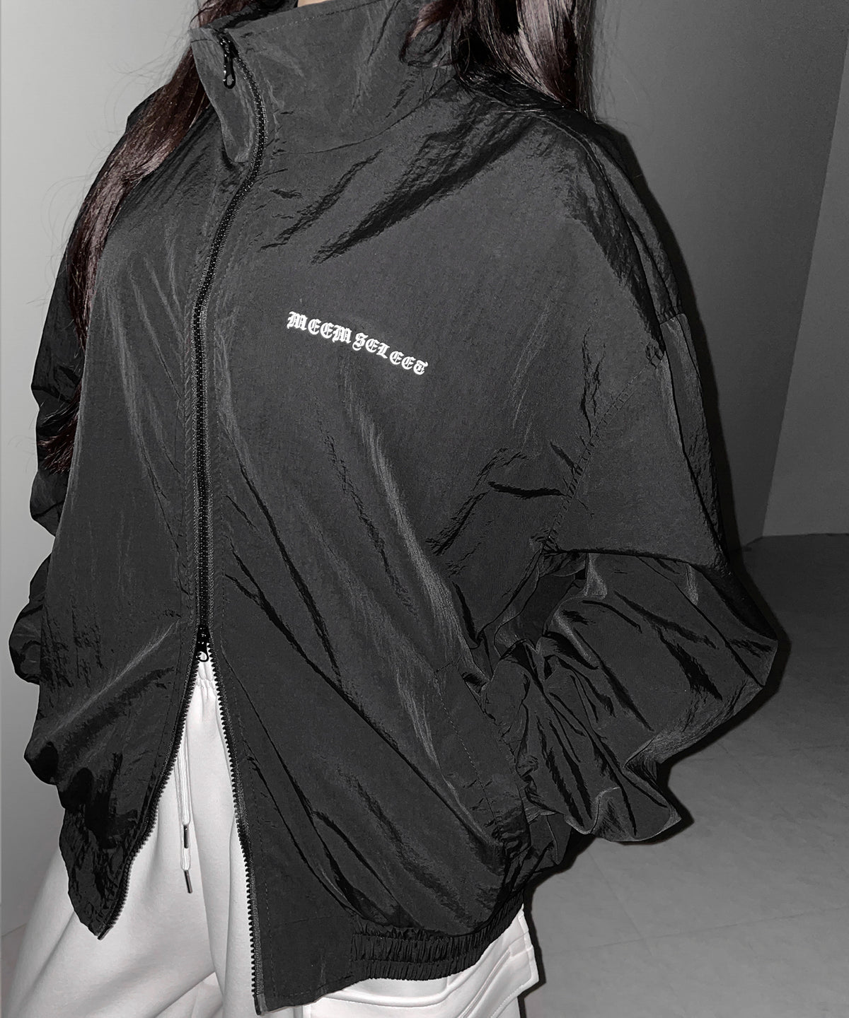 グランジロゴナイロンジャケット /  grunge logo nylon jacket
