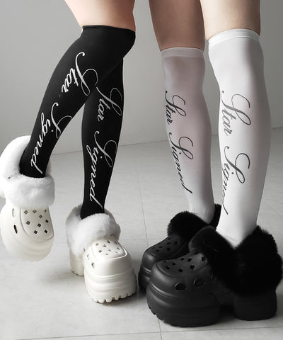 フェイクファー厚底クロッグサンダル ／ Fake fur platform clog sandals