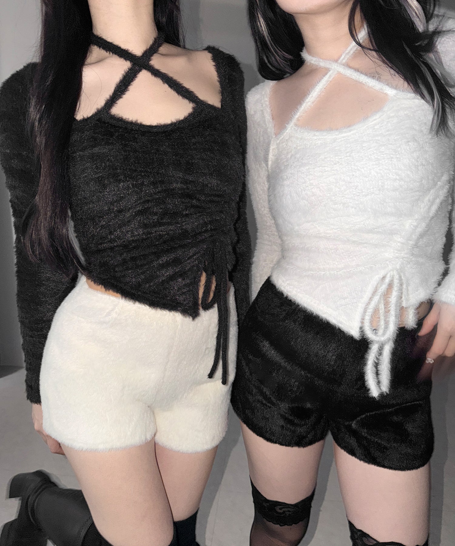 シャギーファータイトショートパンツ ／ shaggy fur tight short pants