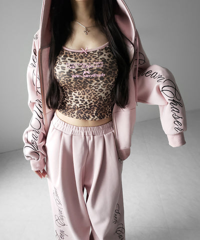 レオパードロゴパイピングキャミソール ／ leopard logo piping camisole