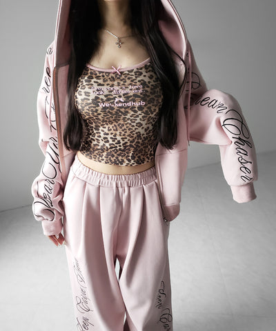 レオパードロゴパイピングキャミソール ／ leopard logo piping camisole