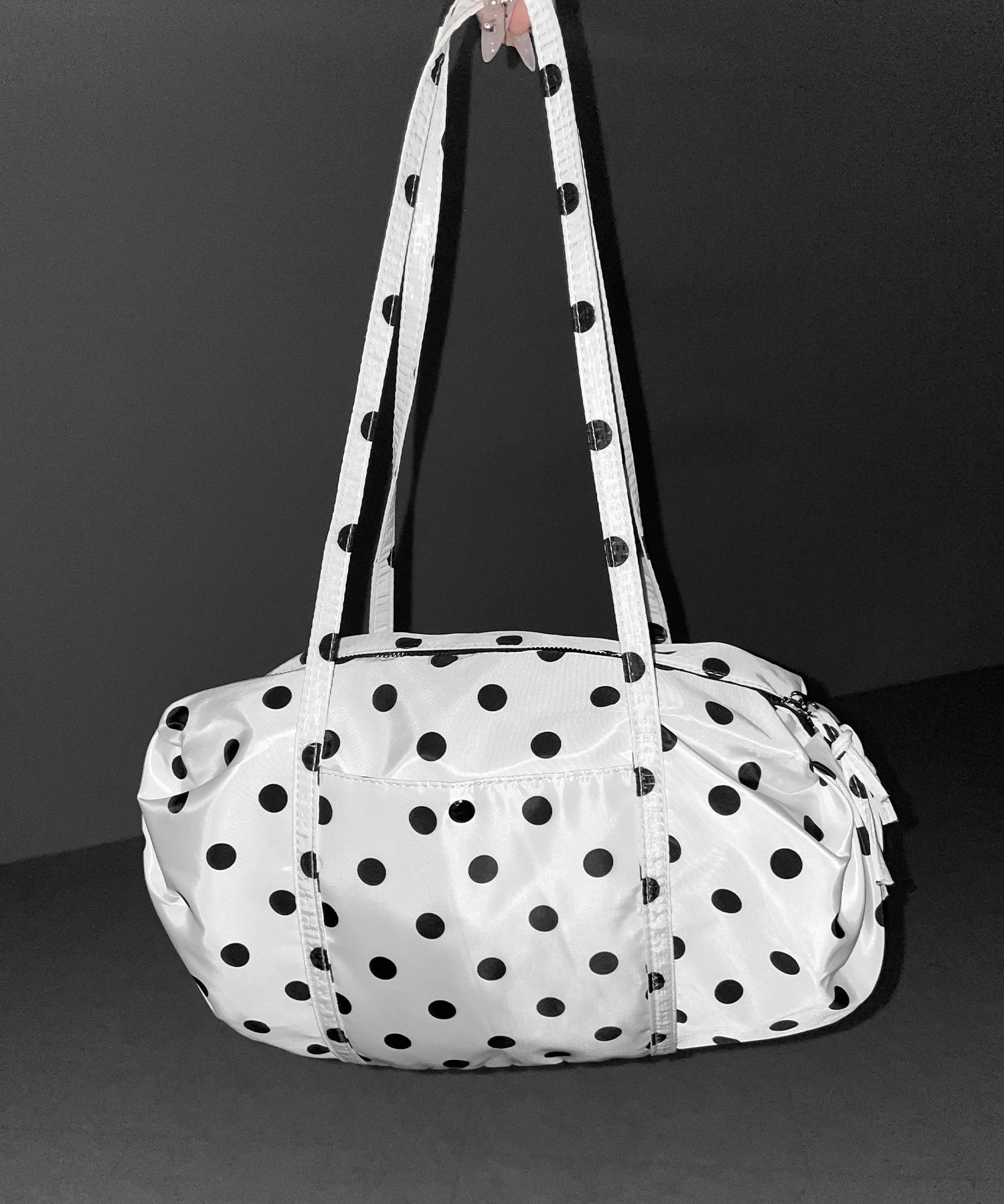 ドットミニボストンショルダーバッグ　／ Dot mini boston shoulder bag