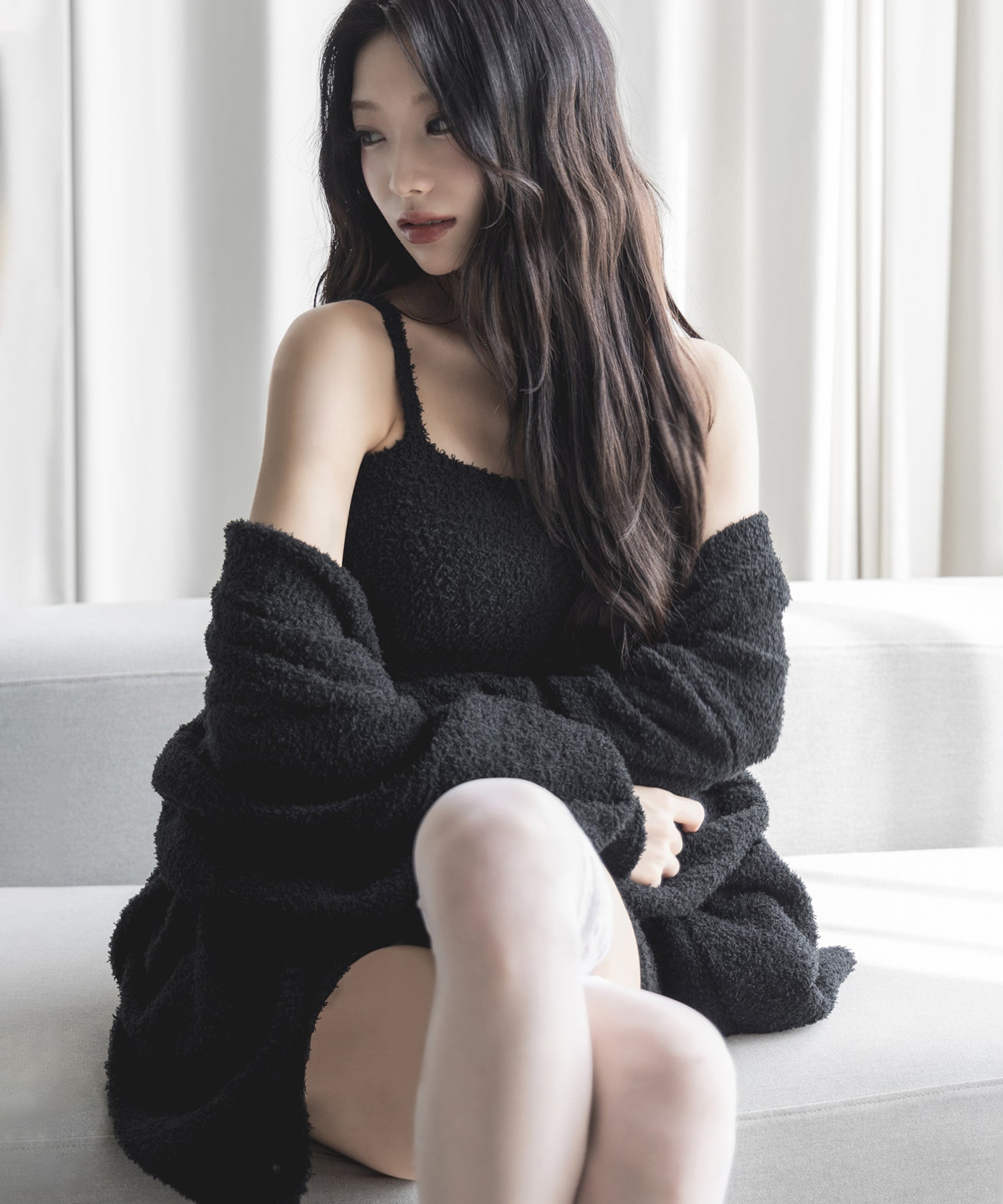【セットアップ可能 】マシュマロタッチビッグカーディガン ／ marshmallow touch big cardigan