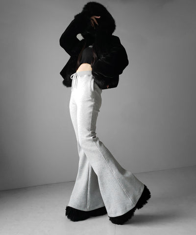 ハイウエストワンホンスウェットフレアパンツ ／ high waist wanghong sweat flare pants