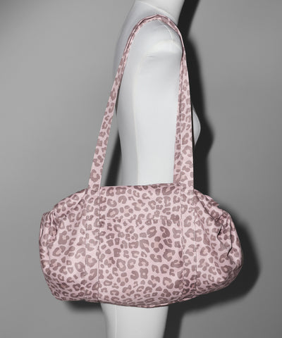 ヴィンテージライクピンクレオパードミニボストンショルダーバッグ　／ vintage like pink leopard mini boston shoulder bag