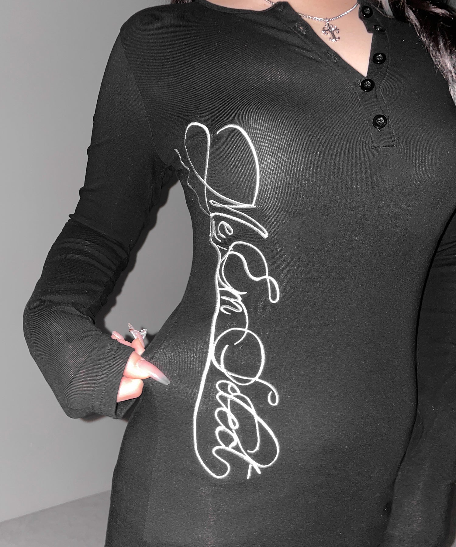 【 セットアップ 】レタリングロゴヘンリーネックトップス＆ショートパンツ SETUP ／ lettering logo henlyneck tops ＆ short pants