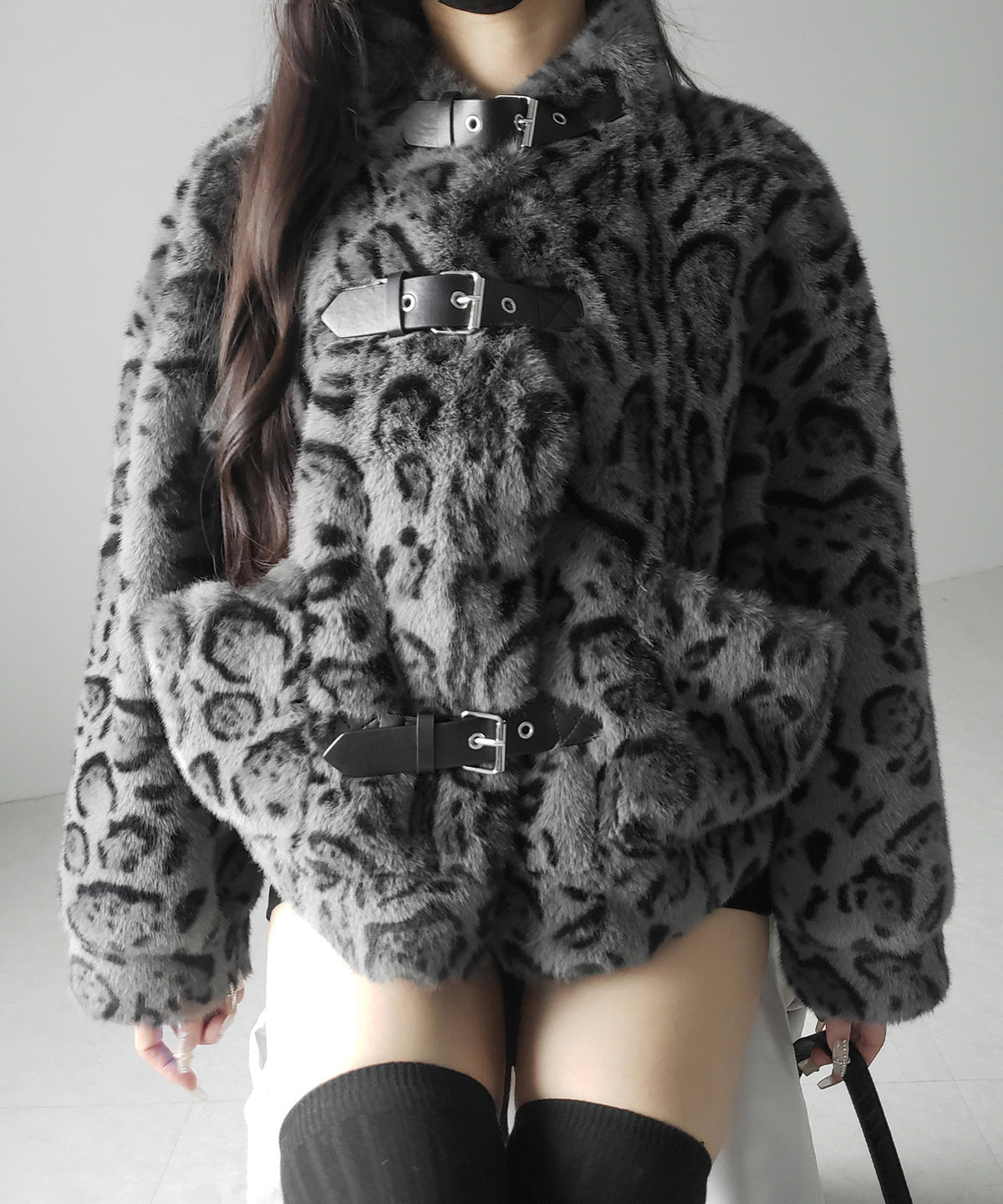 【 大人気につき新色追加！】B-3 レオパードボリュームファーコート ／ B-3 leopard volume fur coat