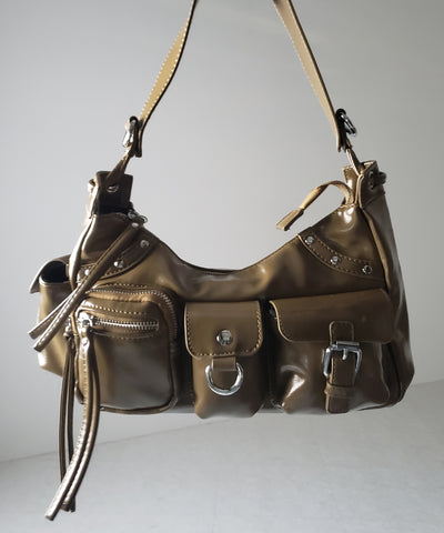 【 ショルダーにできる２WAY 】 ４アウトポケットワンハンドルショルダーバッグ ／ 4 outpocket onehandle shoulder bag
