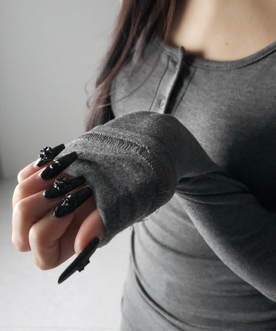 【 ３color ／ 裏起毛 】チョーカーネックシャーリングミニワンピース ／ choker neck shirring mini onepiece