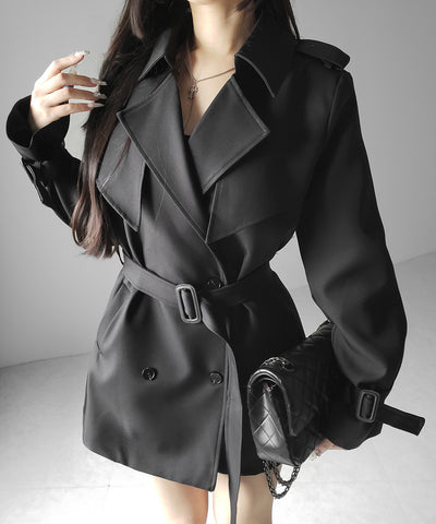 ウエストマークレディミドルトレンチコート ／ waistmark lady middle trench coat