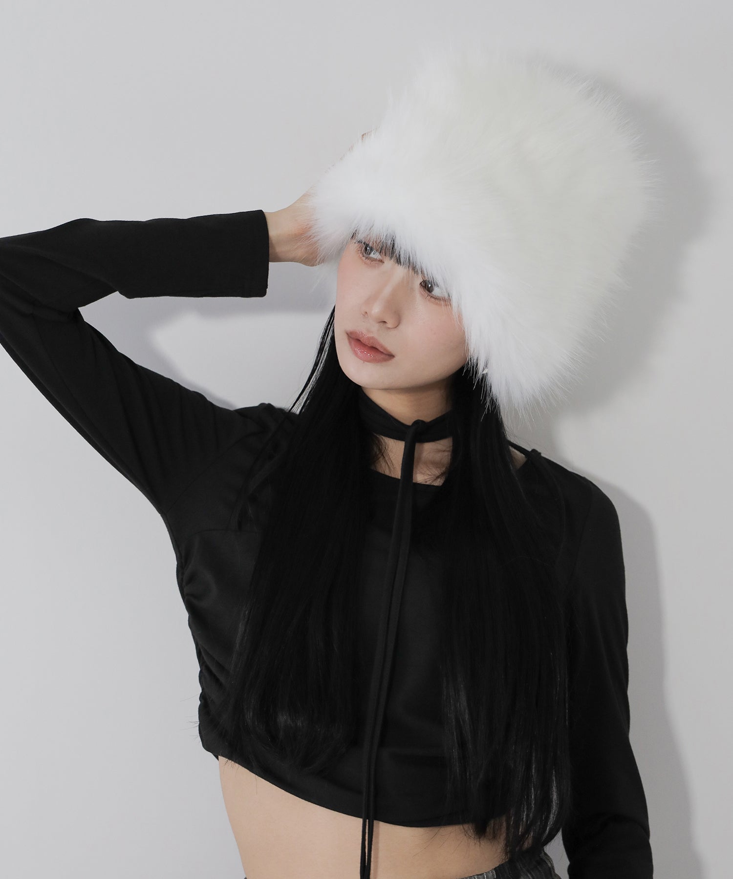 【 ２color 】ボリュームフェイクファーロシアンハット ／ volume fake fur russian hat