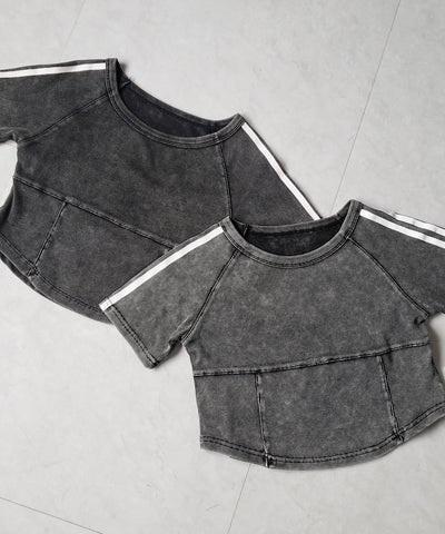 サイドラインヴィンテージショートリブＴシャツ ／ sideline vintage short lib T-shirt