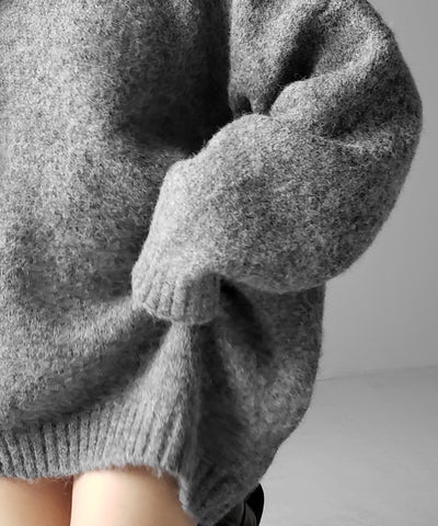 オーバーサイズフラッフィーニットプルオーバー ／ oversize fluffy knit pullover