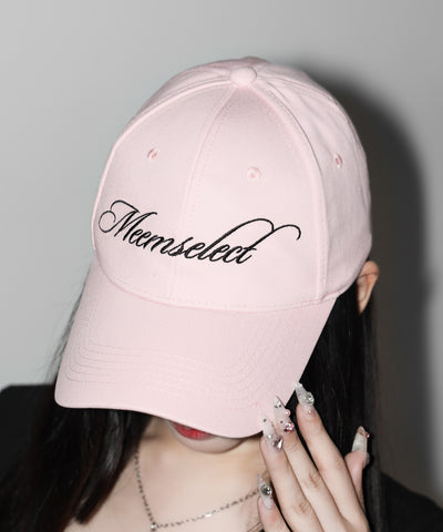 【 PINK ANGEL CLUB 】lettering LOGO embroidery CAP ／ レタリングロゴ刺繍キャップ