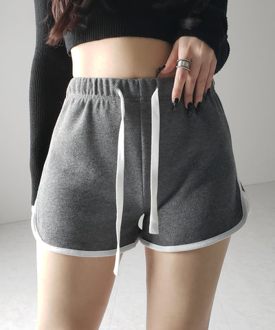 【 ３color 】サイドラインパイピングスウェットショートパンツ ／ sideline piping sweat short pants