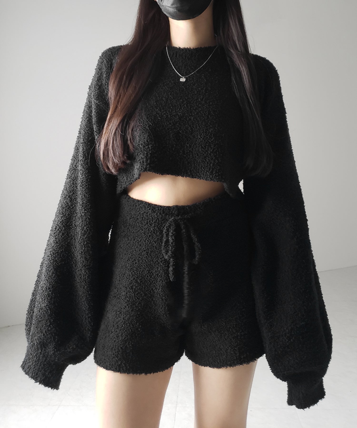 【 セットアップ可能 】マシュマロタッチショートプルオーバー ／ marshmallow touch short pullover