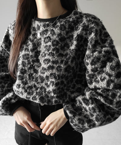 【 ２WAY 】レオパードショートボアプルオーバー ／ 2WAY reopard short boa pullover