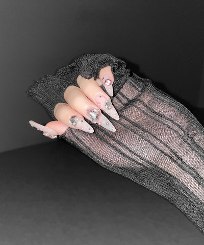 シアーリブニットカーディガン ／ sheer lib knit cardigan