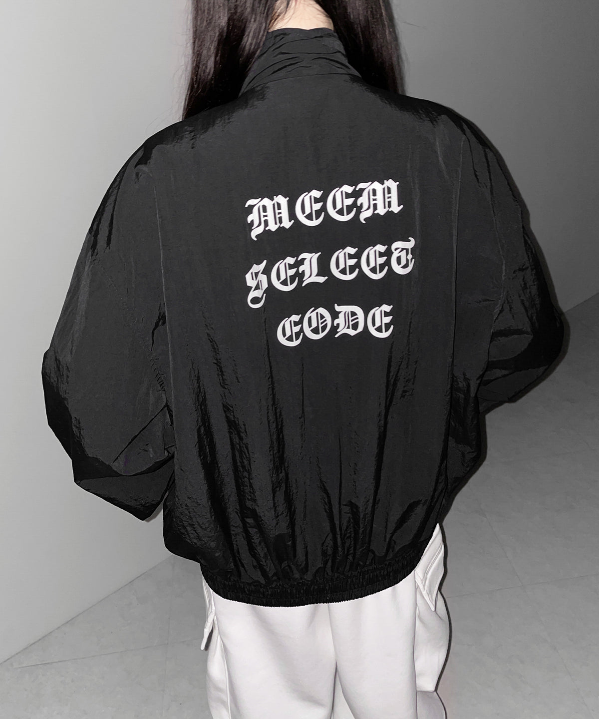 グランジロゴナイロンジャケット /  grunge logo nylon jacket
