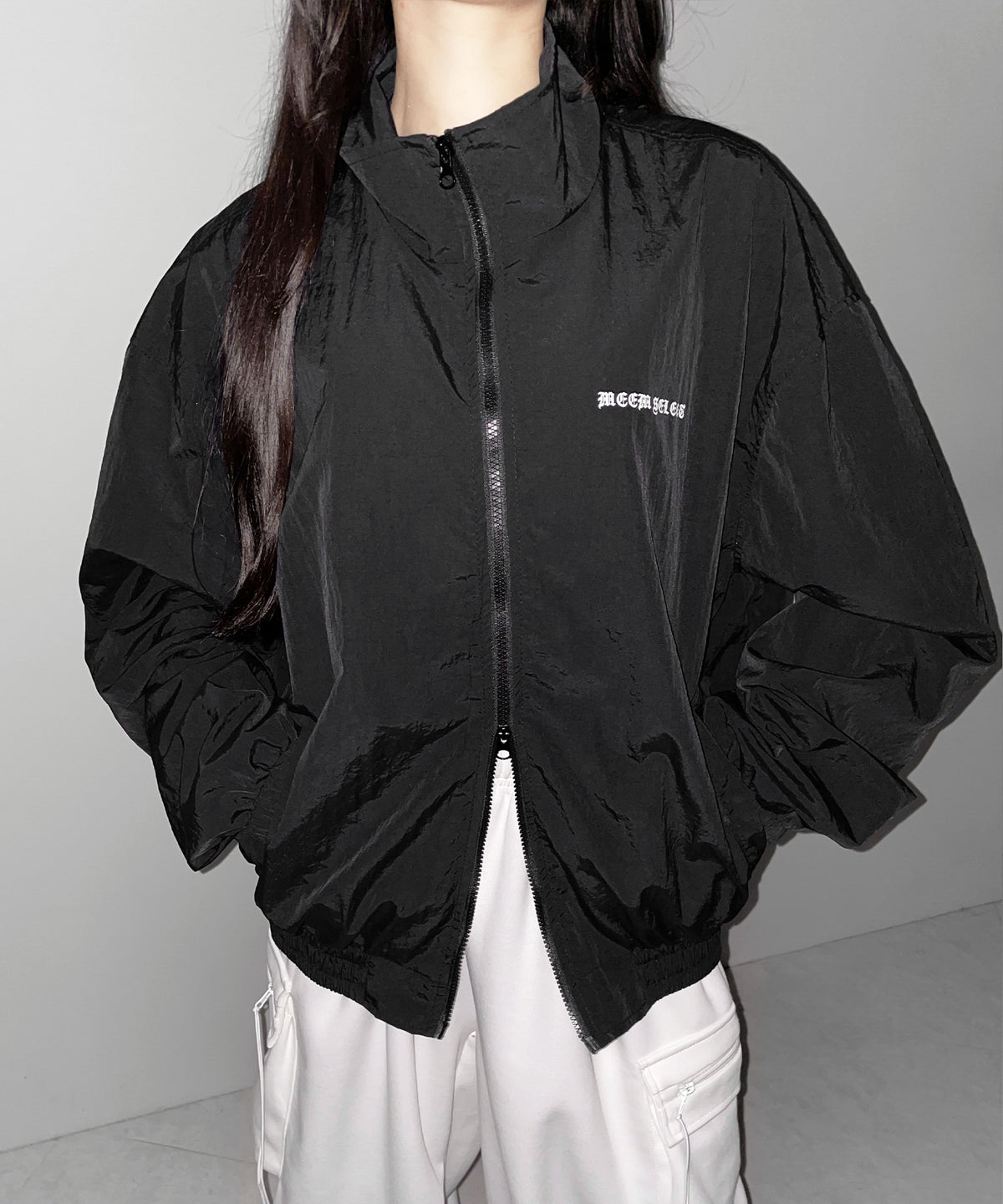 グランジロゴナイロンジャケット /  grunge logo nylon jacket
