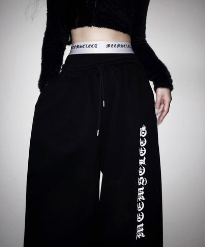 【 レイヤード可能 】グランジロゴインナーパンツ ／ grunge logo inner pants