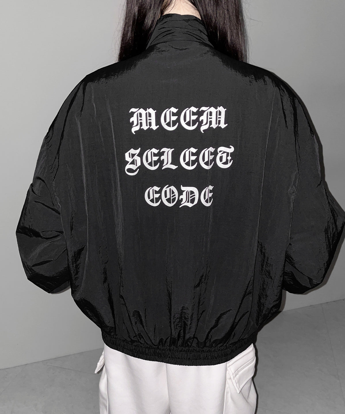 グランジロゴナイロンジャケット /  grunge logo nylon jacket