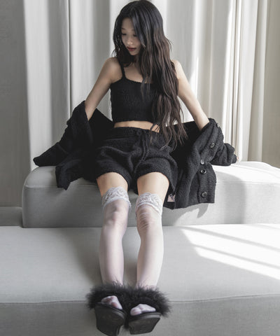 【セットアップ可能 】マシュマロタッチショートキャミソール ／ marshmallow touch short camisole