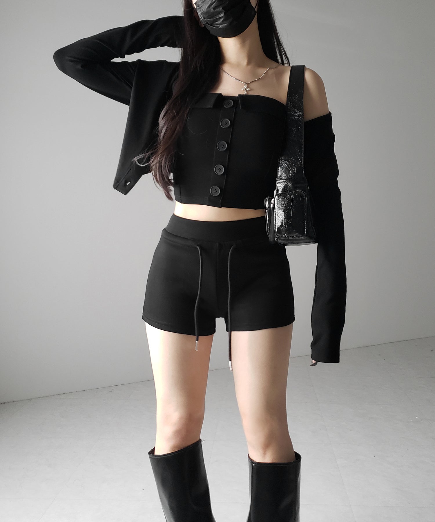 【 ２color ／３size 】マイクロミニスウェットショートパンツ ／ micro mini sweat short pants