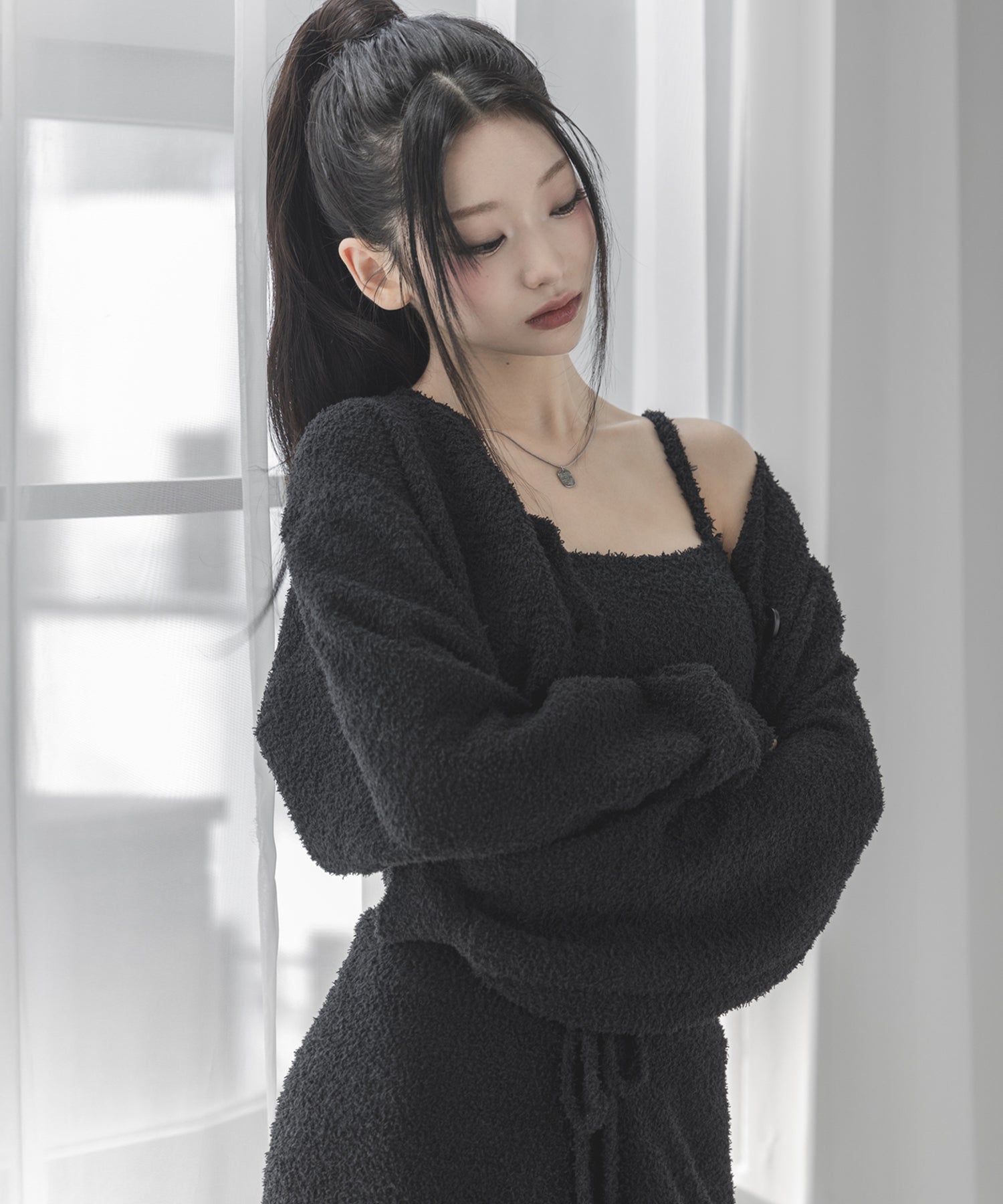 【 セットアップ可能 】マシュマロタッチワイドパンツ ／ marshmallow touch wide pants