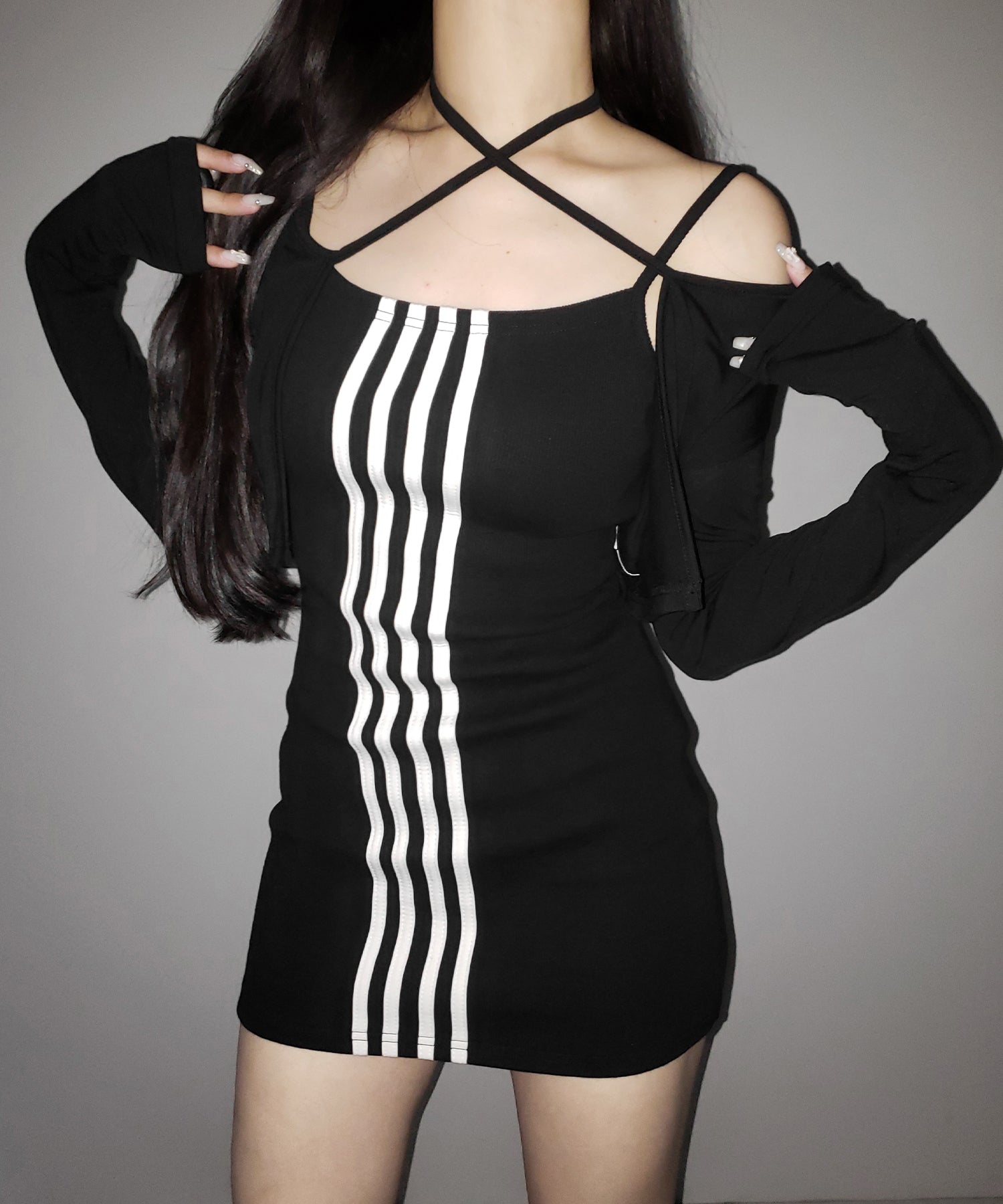 ４ラインタイトミニキャミワンピース ／ 4 line tight mini cami onepiece
