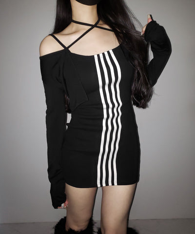 ４ラインタイトミニキャミワンピース ／ 4 line tight mini cami onepiece