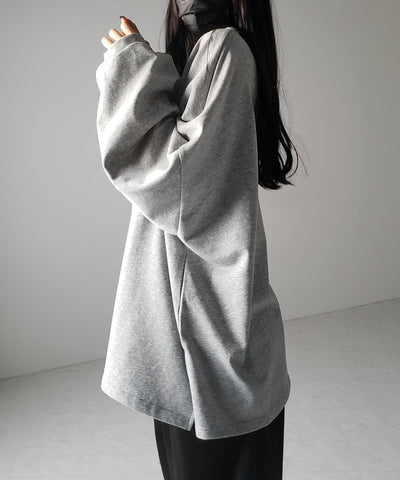 【 ３color 】ボリュームスリーブBIGスウェットロンＴ ／ big sweat long Tee