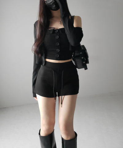【 ２color ／３size 】マイクロミニスウェットショートパンツ ／ micro mini sweat short pants